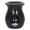 Large Black Crackle Oil Burner