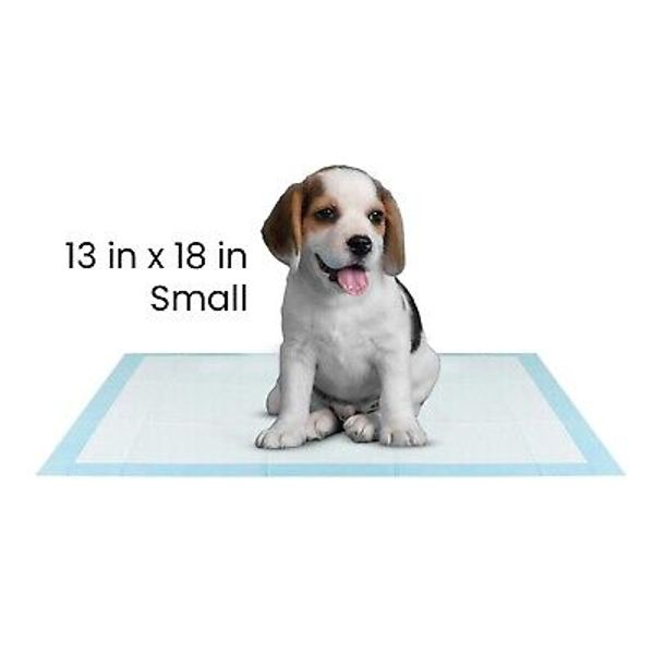 300 Pet Training Pads Ultra-Absorbent Blue Unscented Potty Underpad Small 13x18"