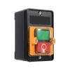 Akozon Industrial Push Button Start/Stop Machine Switch - AC 220V/380V 10A, Emergency Stop Switch, On/Off for Router Table