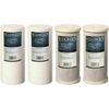 Bluonics 4pc CTO Carbon Block & Sediment 4.5 x 10" Replacement Filter Cartridges