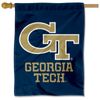 Georgia Tech Wordmark Logo Two Sided House Flag