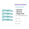 Imbue Crocodile Sectioning Clips- Detangling Hair Clips for Styling Sectioning, Green