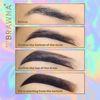 6  Brow Wax Peel Off Pencil with Sharpener - Waterproof Mapping Pencil - Brown
