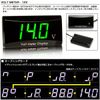 DC12V Low Profile Voltmeter Green Display Voltmeter Universal Slim Design Battery Condition Checking
