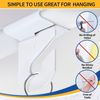 10 Pairs Drop Ceiling Hooks, Heavy Duty Suspended Ceiling Grid Clips for Plants