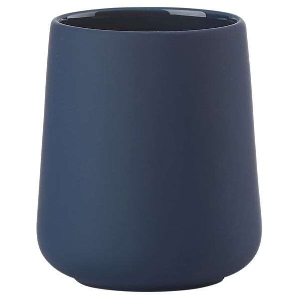 Zone Denmark Nova One Ceramic Toothbrush Cup with Soft Touch Coating Diameter 8 cm Height 10 cm Royal Blue