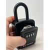 4 Digit Combination Security Lock Box Safe Large 5 Key Waterproof Black