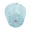 Household Essentials Wicker Waste Basket | Blue Paper Rope