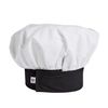 Uncommon Threads mens Twill Chefs Hat, White/Black, One Size US