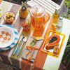 Guzzini Red 1-Piece Stainless Steel Fork - 8.07 inches