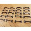20 CAST IRON HANDLES RUSTIC DRAWER PULLS SMALL 3 1/2" LONG HOME KITCHEN WINDOW