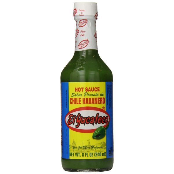 El Yucateco Green Habanero Hot Sauce 8 oz