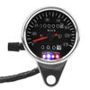 65mm Speedometer Mechanical Waterproof UV Protection LED Light Motorcycle Odometer with Indicator