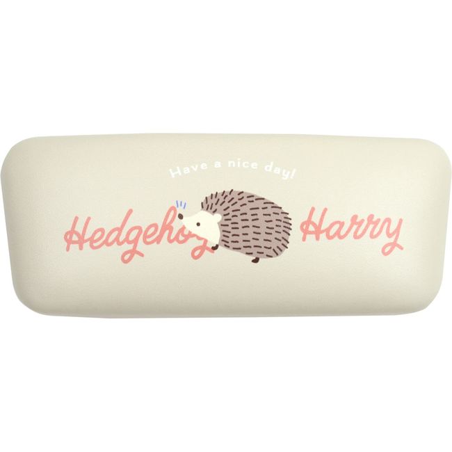 Friends Hill Glasses Case TypoHarry Beige with Glasses Wipe Size: 2.5 x 6.1 inches (6.3 x 15.5 cm)