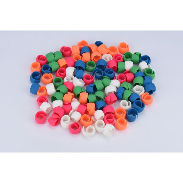 Simthread 200pcs Upgraded Thread Holder/Spool Huggers Compatible with Larger spools- Keep Thread Spool Neat&Organized for Sewing and Embroidery Machine Thread Spools
