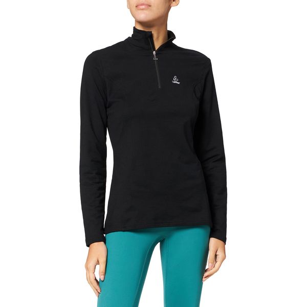 Löffler Damen Pulli Transtex Basic, Schwarz, 38