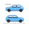Marjolette 1/64 Vintage Golf MK-1 Sky Blue
