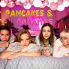 LaVenty Pancakes & Pajamas Decoration Pancakes & Pajamas Balloons Pajamas Party Decoration Slumber Party Decoration Girls Night Decoration (pink gold 1)