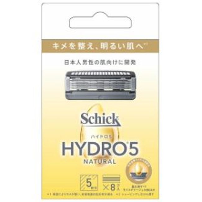 [Chic] Hydro 5 Natural 8 replacement blades 8 pieces [Cosmetics]