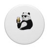 Cool Sunglasses Panda Bear Drinking Beer Pandas PopSockets Swappable PopGrip