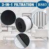 BS-03 True HEPA Filter Replacement For Partu BS-03 Air Purifier 2 Pack