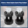 INFINAUTO 2pcs 12mm 14mm Thread Car Engine Spark Plug Caliper Gapping Tool Stylish Design