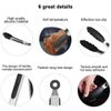 Kitchen Tongs Non-Slip & Easy Grip Stainless Steel Handle 7 inch Heat Resistant Handy Utensil for Cooking, Serving, Barbecue, Buffet, Salad, Ice, Oven