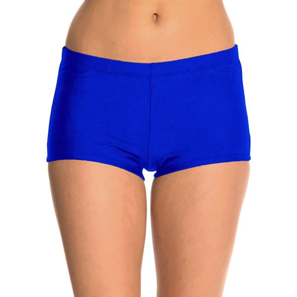 Ecute Womens Swimming Shorts Blue Beach Swimwear Quick Dry Ladies Bikini Bottom