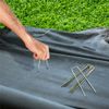 IME 20Pcs Garden Pegs U Shaped Ground Staples Pins Stakes Spikes for Securing Lawn Farm Sod Weed Barrier Landscape Grass Fabric Netting, More Applications 15CM