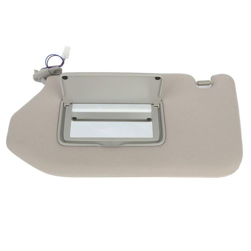 cciyu Tan Beige Windshield Sun Visor Mirror Left Driver Side Replacement fit for 2013 - 2018 for Nissan Pathfinder 2014 2015 2016 2017 for Infiniti QX60 Automobile Sun Visor Assembly