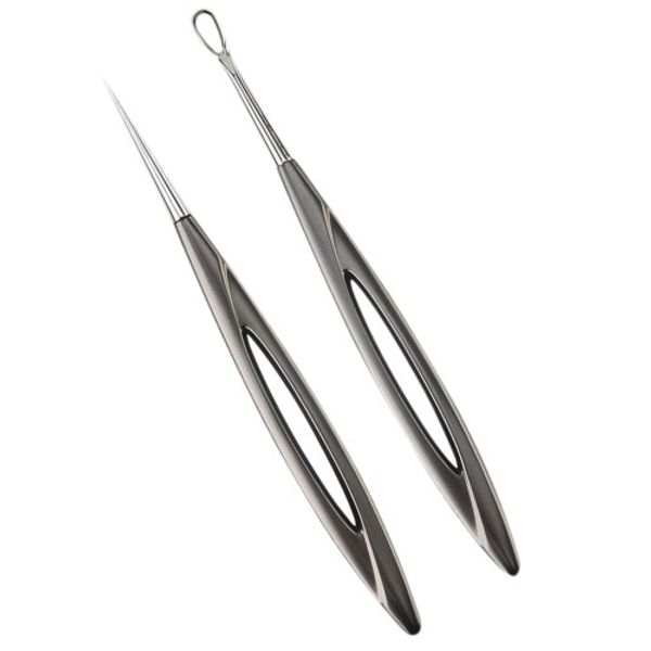 MAEXUS Acne Needle Blackhead Remover Tool (Set of 2) Pore Care Kit Acne Remover Ultra-Fine Needle Comedones Extractor Acne Squeezing Needle Blackhead Remover Acne Cleans Skin with Needles Pore Care Nose Care Dedicated