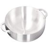 3.6 Quart Aluminum Calderon Sauce Pot With Lid, Silver