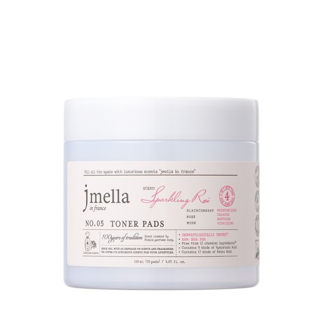 J Mela in France Sparkling Rosé Toner Pads