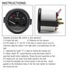 2" Universal Fuel Level Gauge E-1/2-F Pointer 52mm Fuel Tank Meter LED 12V
