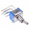 On-On Miniature Vertical PCB Toggle Switch DPDT 2 Position Latching DIY Hobby Panel Mount