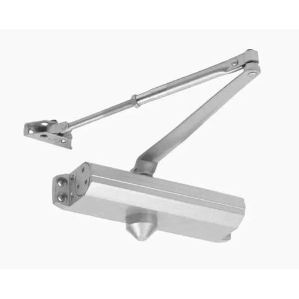 Tell Manufacturing DC100001 Grade 3 Size 3 Silver Commercial Door Closer