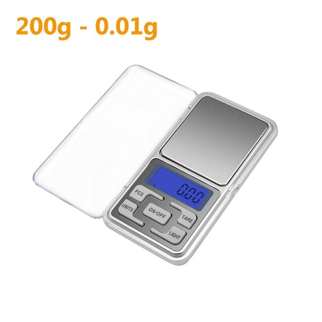 Pocket Scale Electronic Digital Smart, 200g /0.01g, 6 Units, Auto Off, Orange