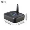 Bluetooth 5.1 Receiver Wireless 3.5mm Jack AUX to 2 RCA Audio Stereo Adapter .