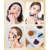 12 Pcs Powder Puff Reusable Makeup Sponges with Strap for Loose Powder Body Eyes Cosmetic Foundation Wet Dry Makeup Tool, Purple-Blue-Brown Genpar (12pcs)
