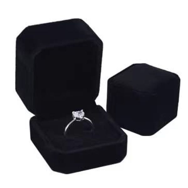 1Pc 5.5*5*4cm Velvet Black Ring Boxes for Jewellery Gift Boxes Ring Box for Engagement Ring Boxes Gift Small Ring Gift Boxes Earring Box Wedding Day Wedding Ring Boxes for Ceremony Men and Women