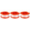 CRAFTSMAN String Trimmer Line, 0.065- Inch, 3-Pack Spools (CMZST0653), Red