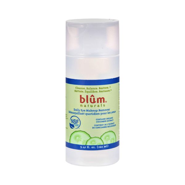Blum Naturals Daily Eye Makeup Remover, Cucumber, 5.41 Fluid Ounce