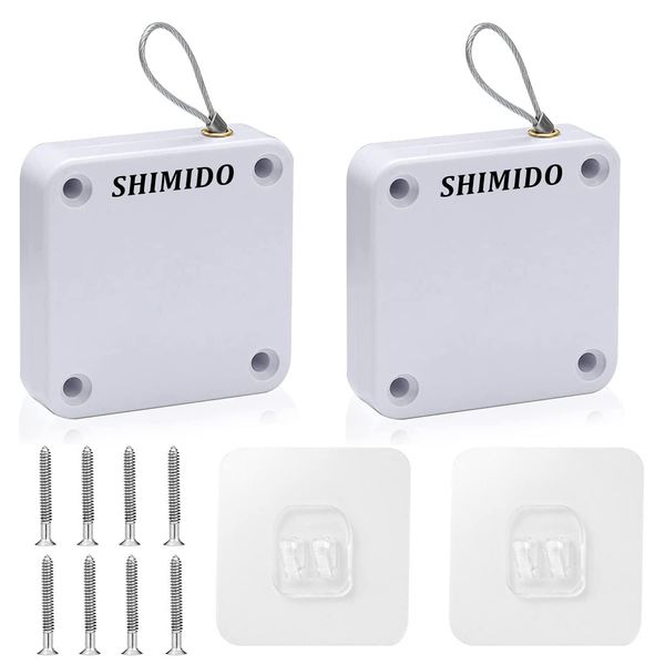 SHIMIDO Upgraded Punch-Free 1000g Automatic Screen Door Closer, Storm Door Cl...