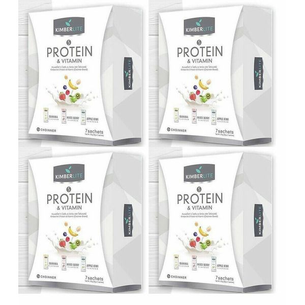 4X Kimberlite 5 Protein Vitamin Shake Drinks Fruit Flavor Muscle Skin Healthy