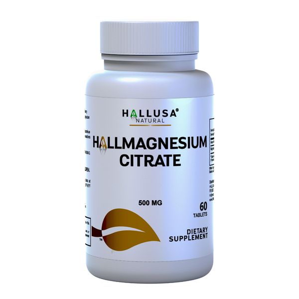 Magnesium Citrate 500mg – Muscle Relaxation & Sleep Support – 60 Tablets