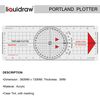 Liquidraw Portland Course Plotter Navigation Divider Kit Marine Sailing Nautical Protractor Single Handed Straight Divider Solid Brass 8"