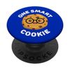 One Smart Cookie Cute Funny Kawaii Chocolate Chip Nerd PopSockets Adhesive PopGrip