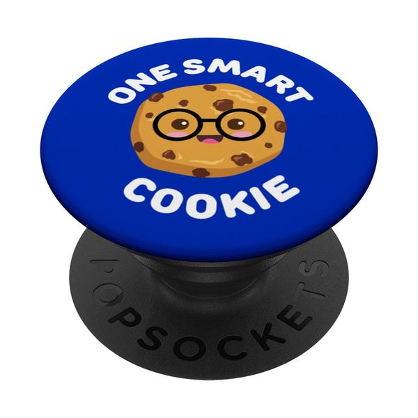 One Smart Cookie Cute Funny Kawaii Chocolate Chip Nerd PopSockets Adhesive PopGrip