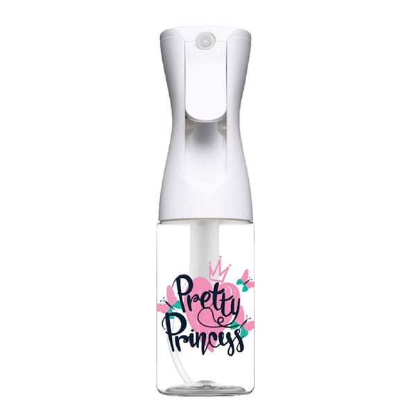 MJDFS Stylist Airless Aerosol Refillable water sprayer 6oz Pretty Princess white