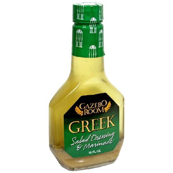 Gazebo Room Greek Salad Dressing and Marinade 16 oz (6 Pack)